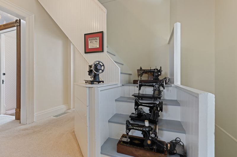 Upstairs stair landing