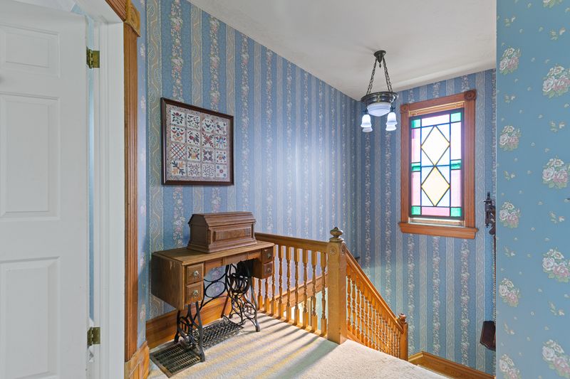 Upstairs stair landing